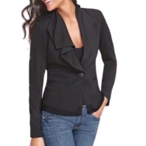 Cabi Asymmetrical Front Knit Hourglass Blazer